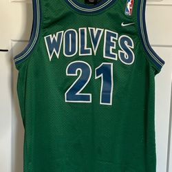 Nike Youth L +2 Minnesota Timberwolves Kevin Garnett #21 Swingman Jersey