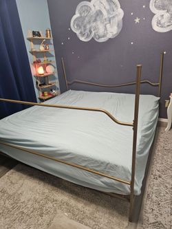 Free king bed and frame- must take both