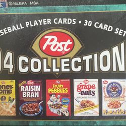 Post Cereal 94 Collection Baseball cards