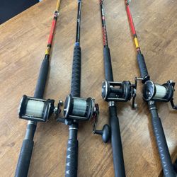 Saltwater Ocean Fishing Rod And Reel Combos 