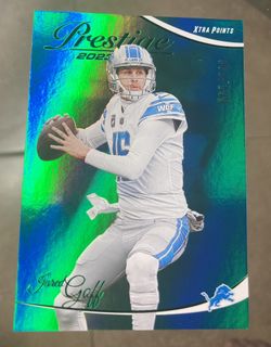 2023 Panini Prestige Xtra Points Green /199 Jared Goff #103 NFL. Card SP . Beautiful card ready to grade .