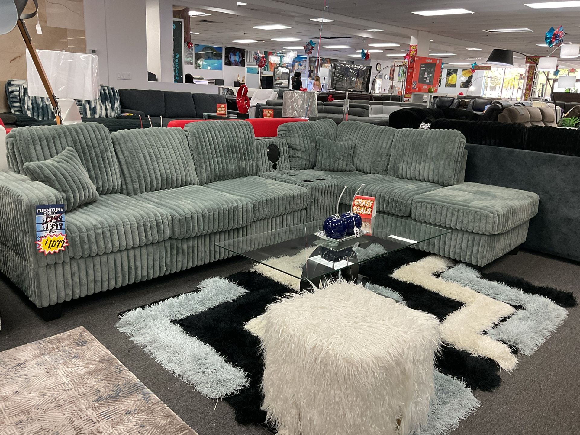 Sectional Couch Trendy Upholestry For Sale (Brand New Furniture) 40% OFF