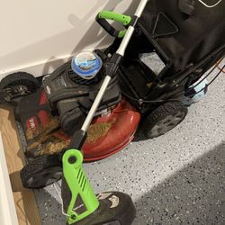 Toro GTS 140cc gas lawn Mower & Portland Weed Whacker