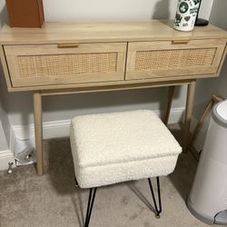 White Vanity Chair