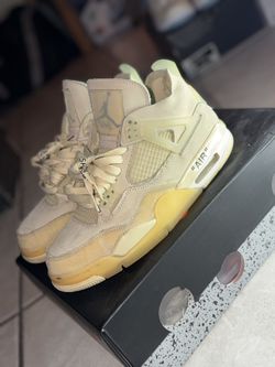 Jordan 4 (Off White Sail)🔥 W9-7.5M
