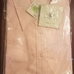 XL men's brand new long sleeve pink button-down