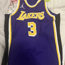 Los Angeles Lakers Anthony Davis Jordan Brand Purple 2020/21 Authentic Jersey