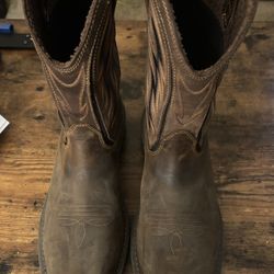 RIO FLEX MEN'S 11-INCH WATERPROOF, SAFETY TOE PULL-ON BOOT