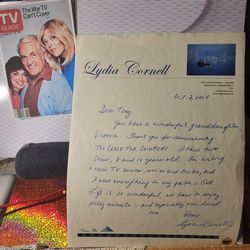 Lydia Cornell autographed signed hand written "To Close for Comfort " w/ Guide print COA