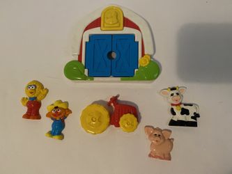 Vintage’98 Tyco Sesame Street Magnetic Fridge Farm