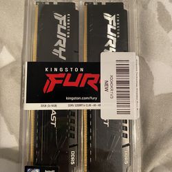Kingston FURY Beast 32GB (2x16GB) 5200M/s DDR5 CL40 Kit of 2 Desktop Memory KF552C40BBK2-32