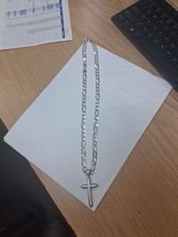 Chain and cross 925 silver 45 gr