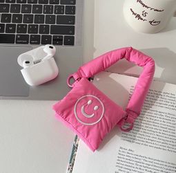 Brandnew Puffy Pink AirPods Bag