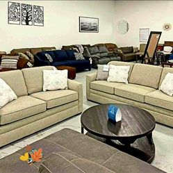 🔥Free Delivery 🔥 Alexvale Living Room 2 Piece Sofa and Loveseat 👍in Stock 💧Starting at $162/mo 