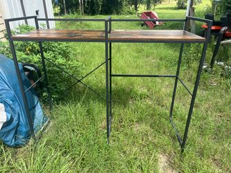 Tall bakers island, microwave stand etc