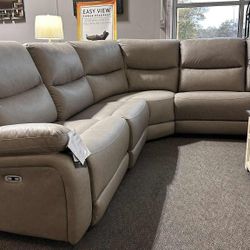 Gray Leather Sectional Power Reclining Sectional Couch Set Extra Discount Code RSG 
🔥🔥 Mention OfferUp for this Special Price!!