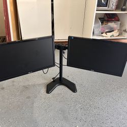 Dual Asus Monitors + Stand
