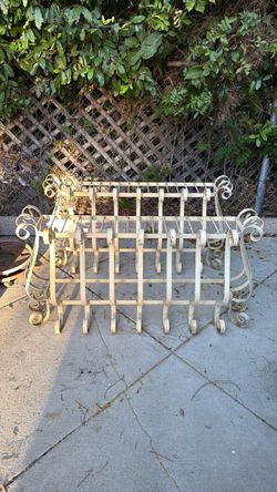 Wrought iron window box