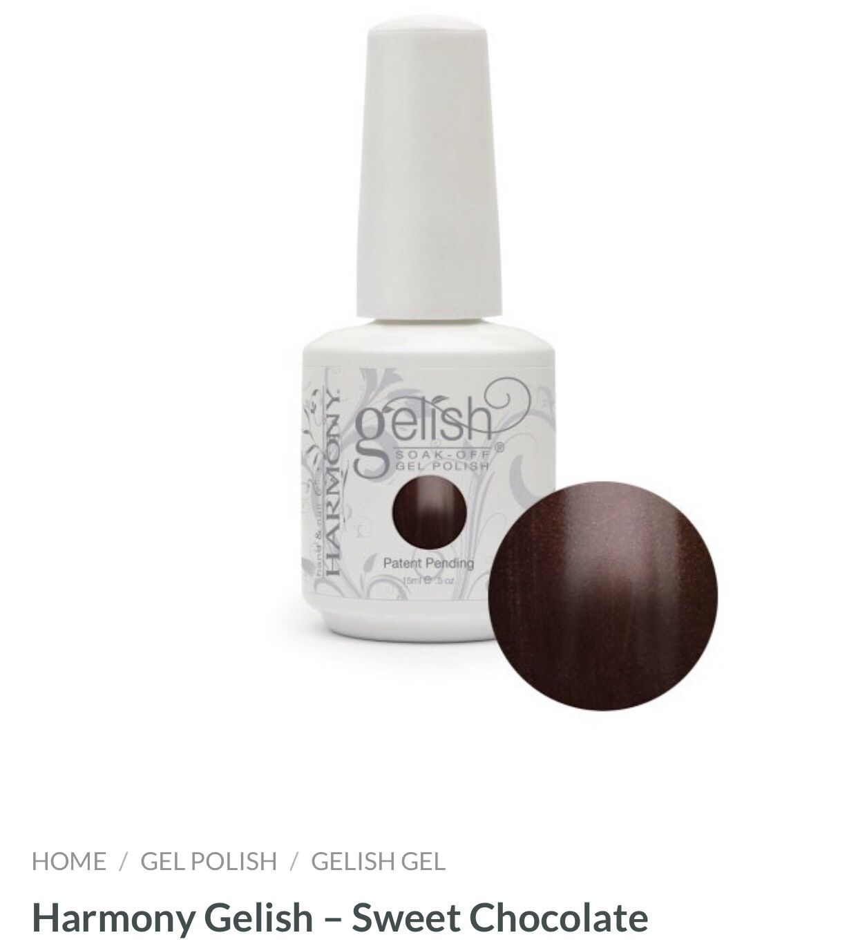 Harmony Gelish Gel Nail - Sweet Chocolate 15ml