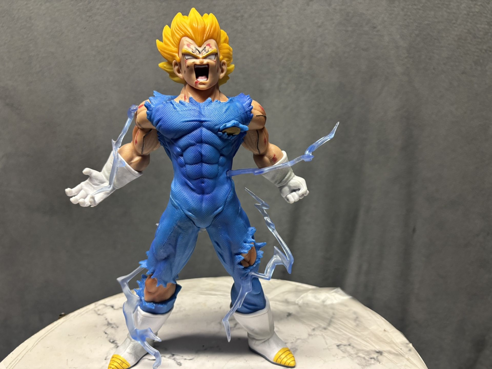 Dragon Ball Z Super Saiyan Vegeta Action Figure | 7” | Battle Damaged