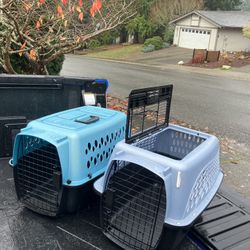 Small Dog Cat Rabbit Bunny Kennel Crate Carrier Like New 24" L by 14” W by 14” H $25 Each