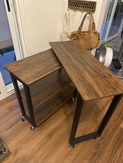 360° Rotating Sofa Side Table