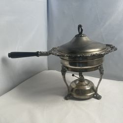 Vintage Silver Plate Chafing Dish
