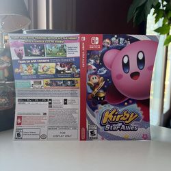 Kirby Star Allies Nintendo Switch ‘For Display Only’ Case Artwork Only
