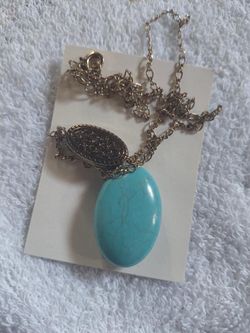 Chinese Turquoise Pendant Charm