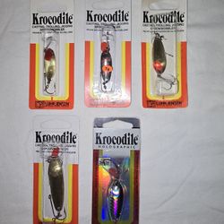 5 Packs Luhr Johnson Krocodile Lures