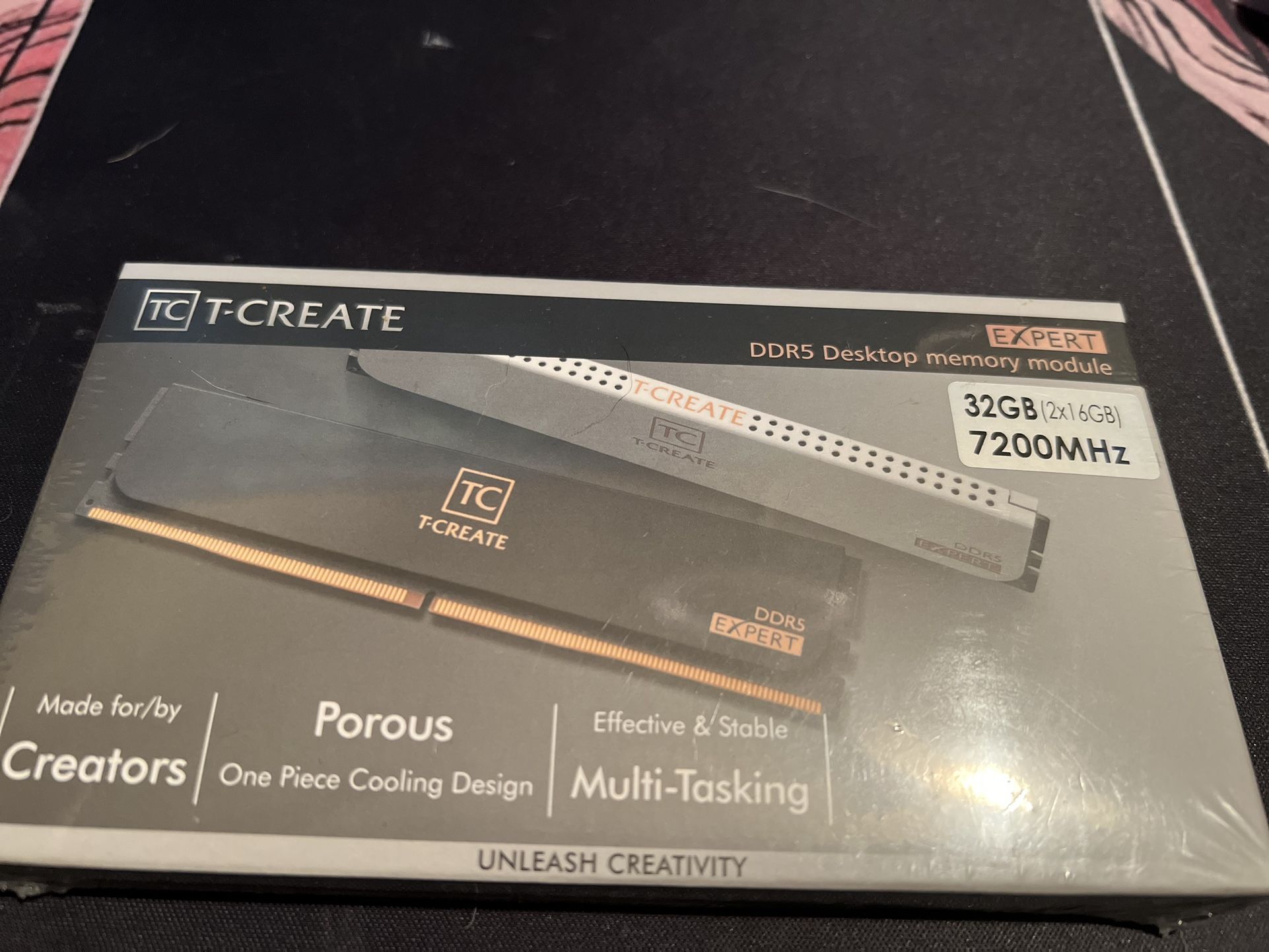 T-Create DDR5 32GB (2x16GB) 7200MHz – Brand New, Sealed