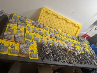 Huge Vintage mental collection - stone mountain, minifigs, civil war, military, fantasy