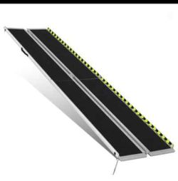 Portable Folding Aluminum Alloy
Wheelchair Ramp
Dimension: 29 in W X 10 ft L X 2 in H Extended