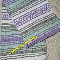 New Purple pastel falsa Mexican Blanket