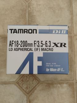 Tamron AF 18-200mm F/3.5-6.3 XR Di II Lens for Nikon