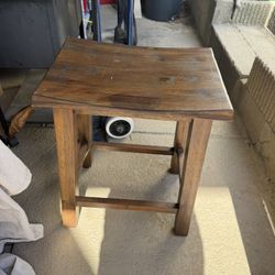Brown Wood Stool