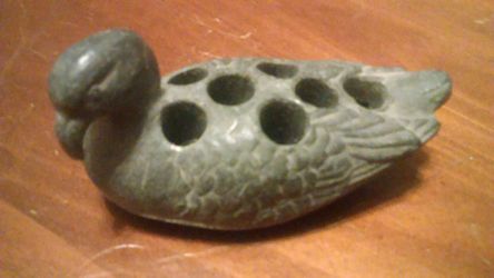 Bird paperweight/ penholder