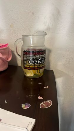 Vintage Coca Cola Glass Pitcher