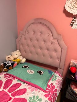 Pink cushion bed