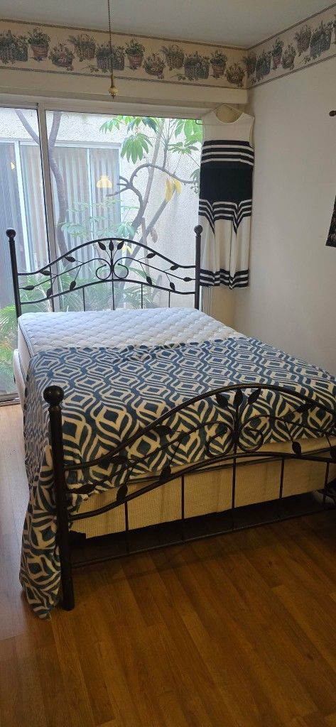 Full Size Iron Bed $200 - FRIDAY UPLAND ESTATE