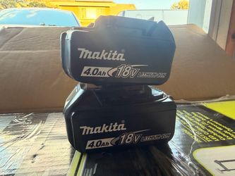 Makita 18V 4.0Ah Lithium-Ion Batteries – Lot of 2