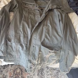 VANS Long Olive Green Woman’s Jacket 