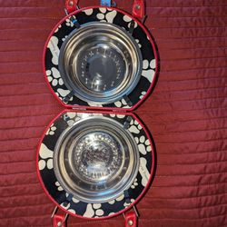 Dog/Cat Travel feeding dishes
