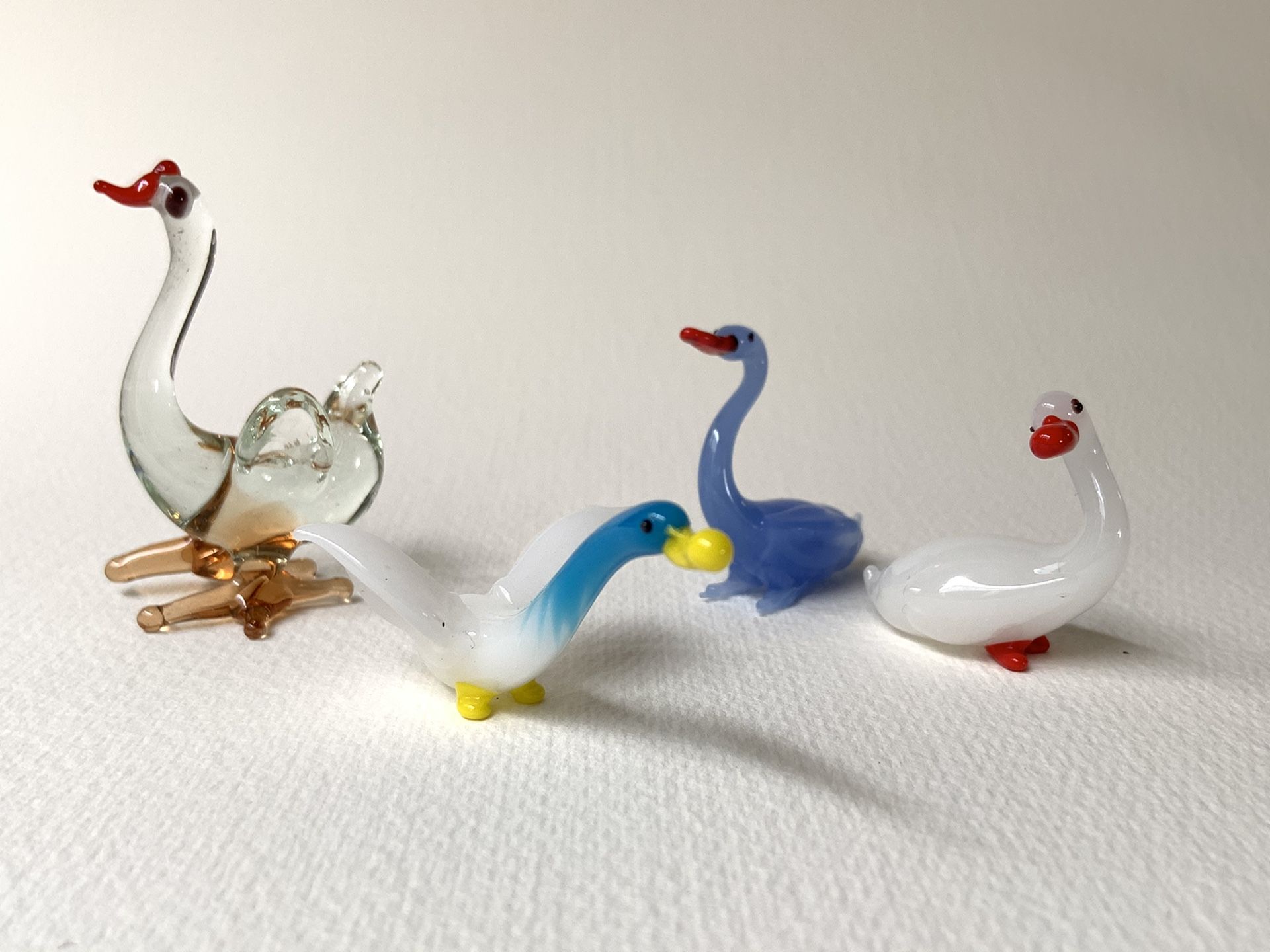 Collectible Glass Figurines Birds Ducks