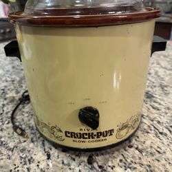 Vintage  1970s Rival Crock Pot Slow Cooker 3.5 qt Model 3100/2 TESTED