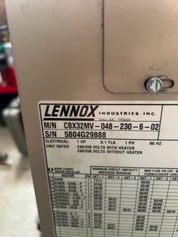 Lennox 4 ton condenser fan