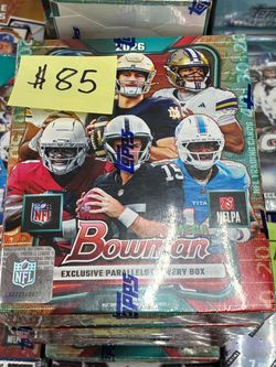 2026 BOWMAN FOOTBALL MEGA BOX (42 Cards) w/Chrome NFL - SEALED/IN HAND BOXES