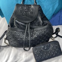 Gently used Tory Burch Backpack Purse