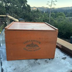 Vintage Inglenook Quality Wines Wooden Box, Since 1879, Decorative
