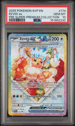 Pokemon card prismatic promo PSA 10 Eevee